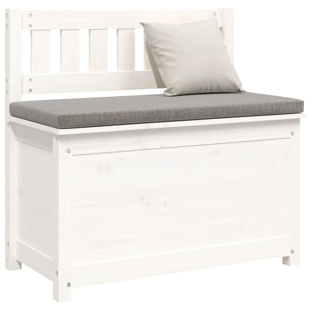 vidaXL Bancă, alb, 80x41x77 cm, lemn masiv de pin vidaXL Bancă, alb, 80x41x77 cm, lemn masiv de pin