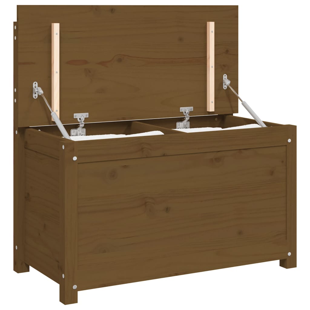 vidaXL Bancă, maro miere, 80x41x77 cm, lemn masiv de pin vidaXL Bancă, maro miere, 80x41x77 cm, lemn masiv de pin