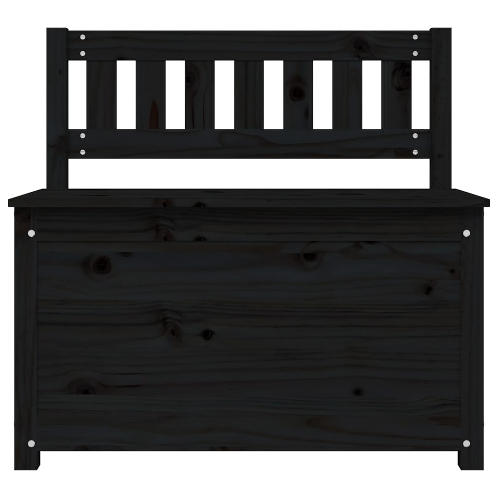 vidaXL Bancă, negru, 80x41x77 cm, lemn masiv de pin vidaXL Bancă, negru, 80x41x77 cm, lemn masiv de pin