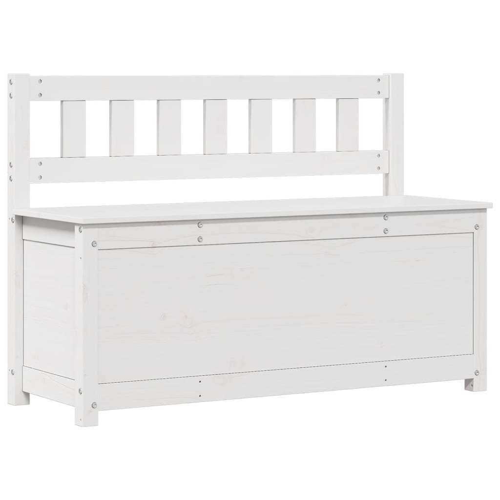 vidaXL Bancă, alb, 110x41x76,5 cm, lemn masiv de pin vidaXL Bancă, alb, 110x41x76,5 cm, lemn masiv de pin