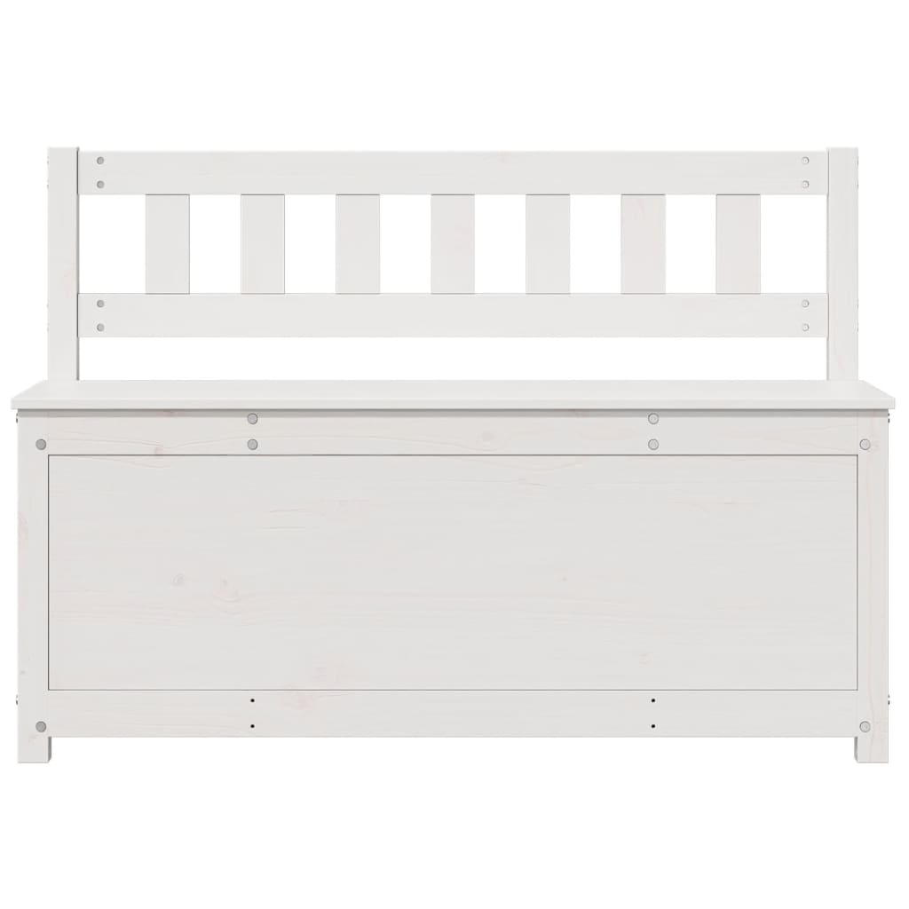 vidaXL Bancă, alb, 110x41x76,5 cm, lemn masiv de pin vidaXL Bancă, alb, 110x41x76,5 cm, lemn masiv de pin