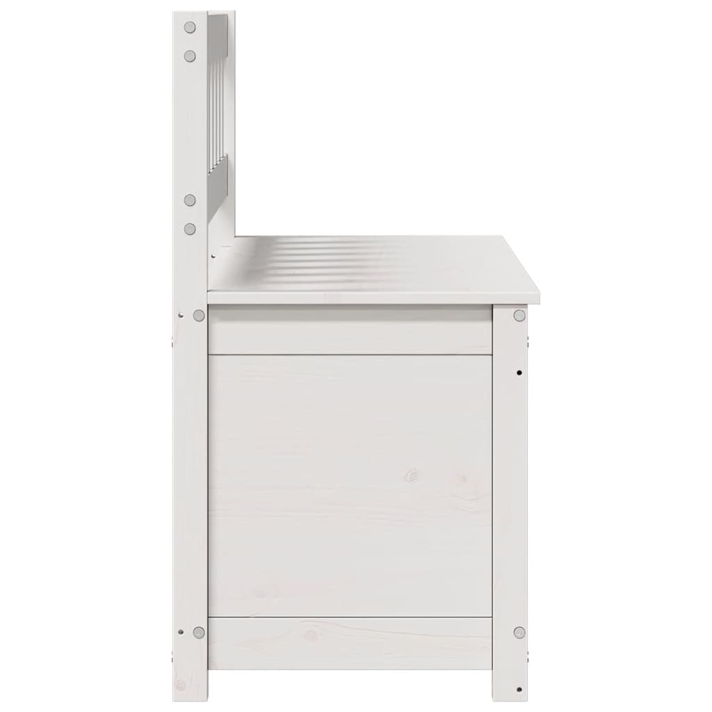 vidaXL Bancă, alb, 110x41x76,5 cm, lemn masiv de pin vidaXL Bancă, alb, 110x41x76,5 cm, lemn masiv de pin
