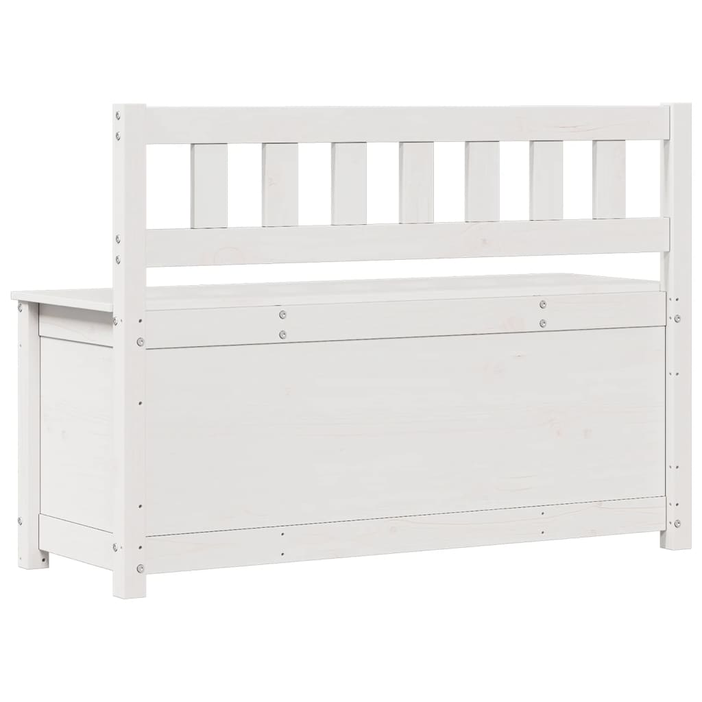 vidaXL Bancă, alb, 110x41x76,5 cm, lemn masiv de pin vidaXL Bancă, alb, 110x41x76,5 cm, lemn masiv de pin
