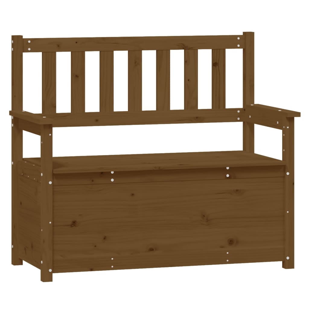 vidaXL Bancă, maro miere, 112,5x51,5x96,5 cm, lemn masiv de pin vidaXL Bancă, maro miere, 112,5x51,5x96,5 cm, lemn masiv de pin