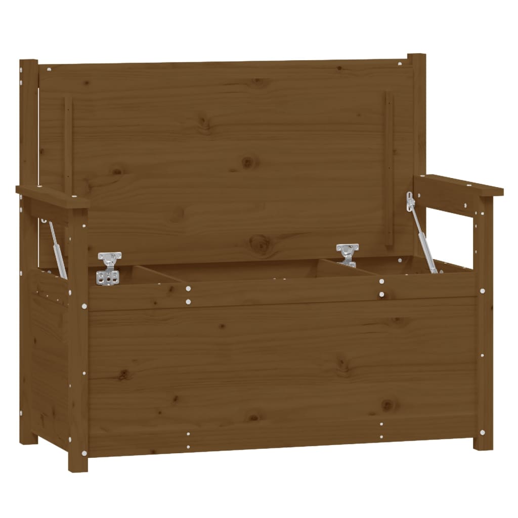 vidaXL Bancă, maro miere, 112,5x51,5x96,5 cm, lemn masiv de pin vidaXL Bancă, maro miere, 112,5x51,5x96,5 cm, lemn masiv de pin