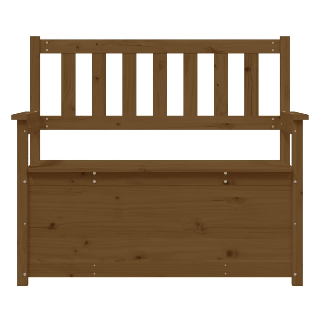 vidaXL Bancă, maro miere, 112,5x51,5x96,5 cm, lemn masiv de pin vidaXL Bancă, maro miere, 112,5x51,5x96,5 cm, lemn masiv de pin