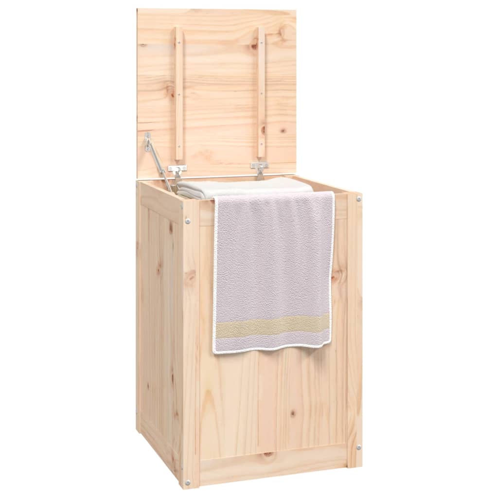 vidaXL Cutie de rufe, 44x44x66 cm, lemn masiv de pin vidaXL Cutie de rufe, 44x44x66 cm, lemn masiv de pin