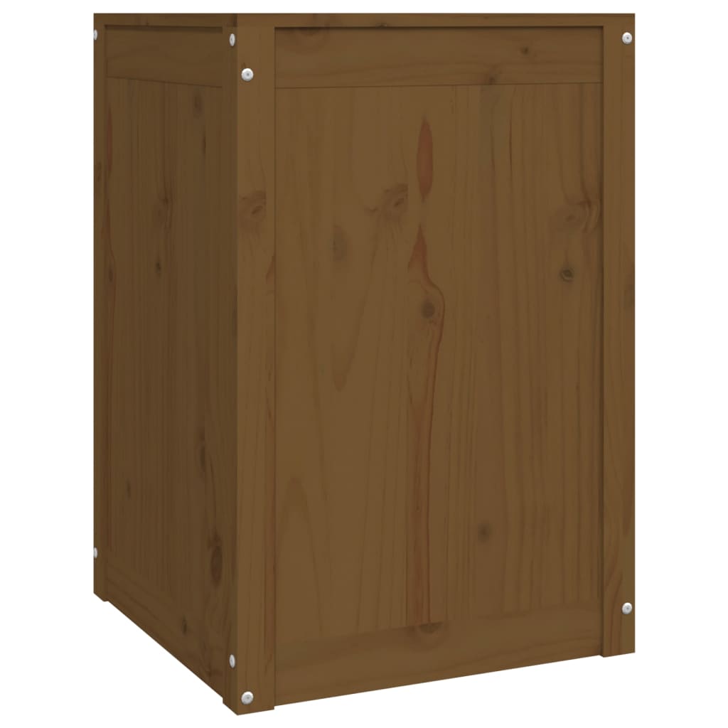 vidaXL Cutie de rufe, maro miere, 44x44x66 cm, lemn masiv de pin vidaXL Cutie de rufe, maro miere, 44x44x66 cm, lemn masiv de pin