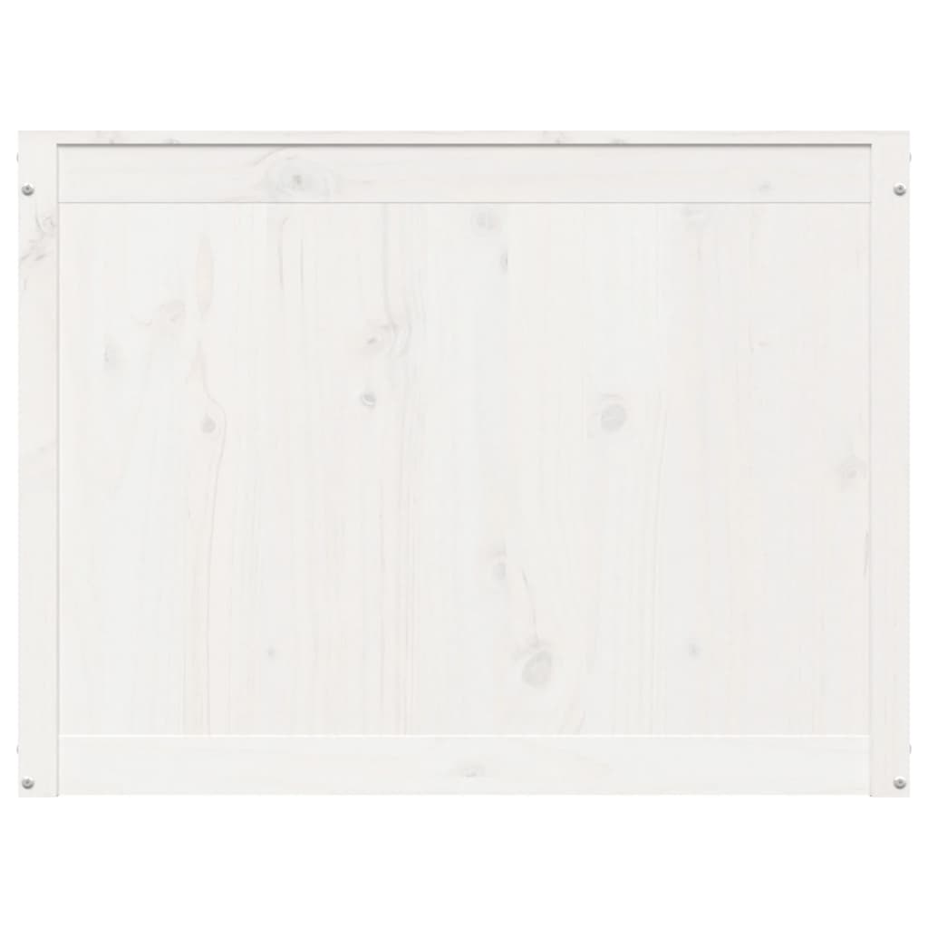 vidaXL Cutie de rufe, alb, 88,5x44x66 cm, lemn masiv de pin vidaXL Cutie de rufe, alb, 88,5x44x66 cm, lemn masiv de pin