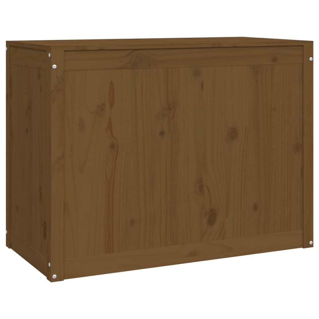 vidaXL Cutie de rufe, maro miere, 88,5x44x66 cm, lemn masiv de pin vidaXL Cutie de rufe, maro miere, 88,5x44x66 cm, lemn masiv de pin