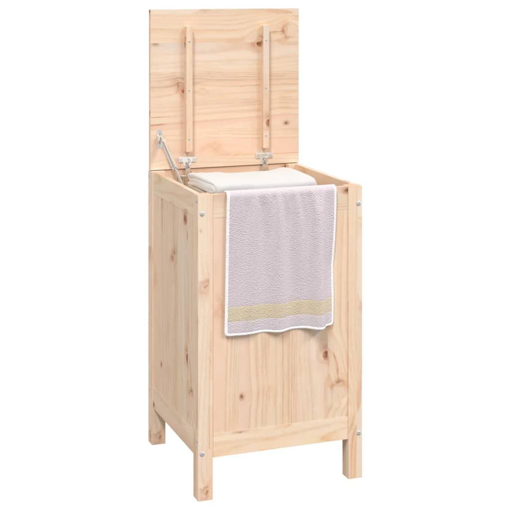 vidaXL Cutie de rufe, 44x44x76 cm, lemn masiv de pin vidaXL Cutie de rufe, 44x44x76 cm, lemn masiv de pin