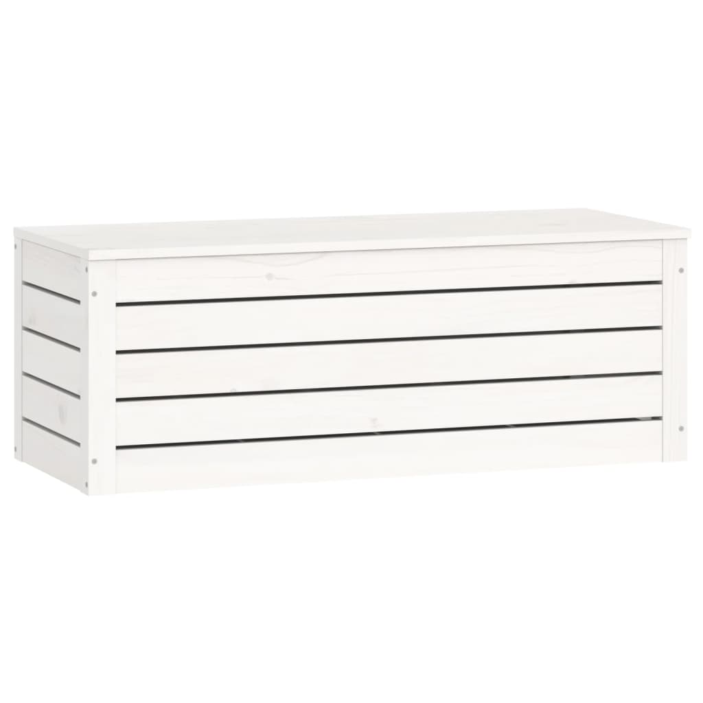 vidaXL Cutie de depozitare, alb, 89x36,5x33 cm, lemn masiv de pin vidaXL Cutie de depozitare, alb, 89x36,5x33 cm, lemn masiv de pin