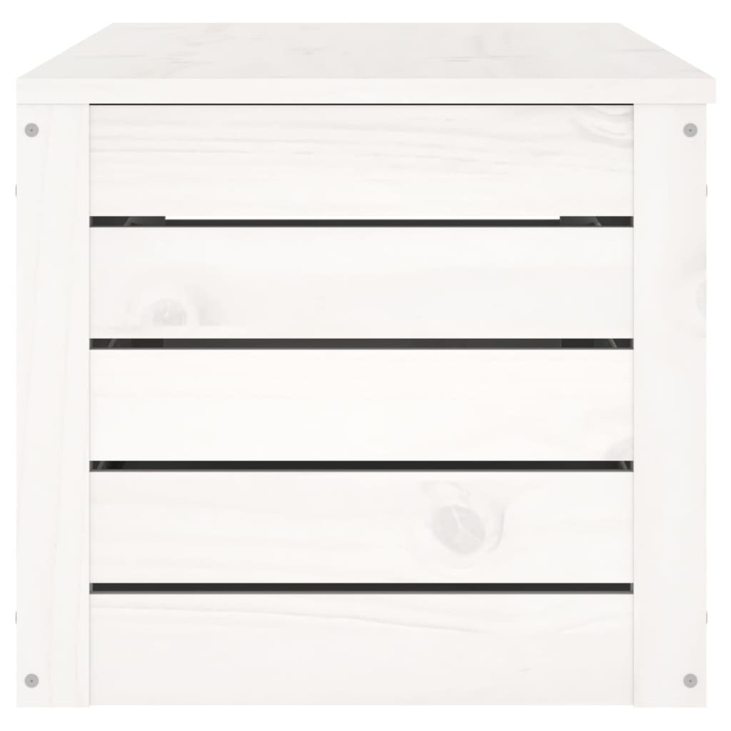 vidaXL Cutie de depozitare, alb, 109x36,5x33 cm, lemn masiv de pin vidaXL Cutie de depozitare, alb, 109x36,5x33 cm, lemn masiv de pin