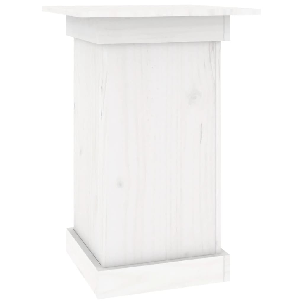 vidaXL Suport pentru flori, alb, 40x40x60 cm, lemn masiv de pin vidaXL Suport pentru flori, alb, 40x40x60 cm, lemn masiv de pin