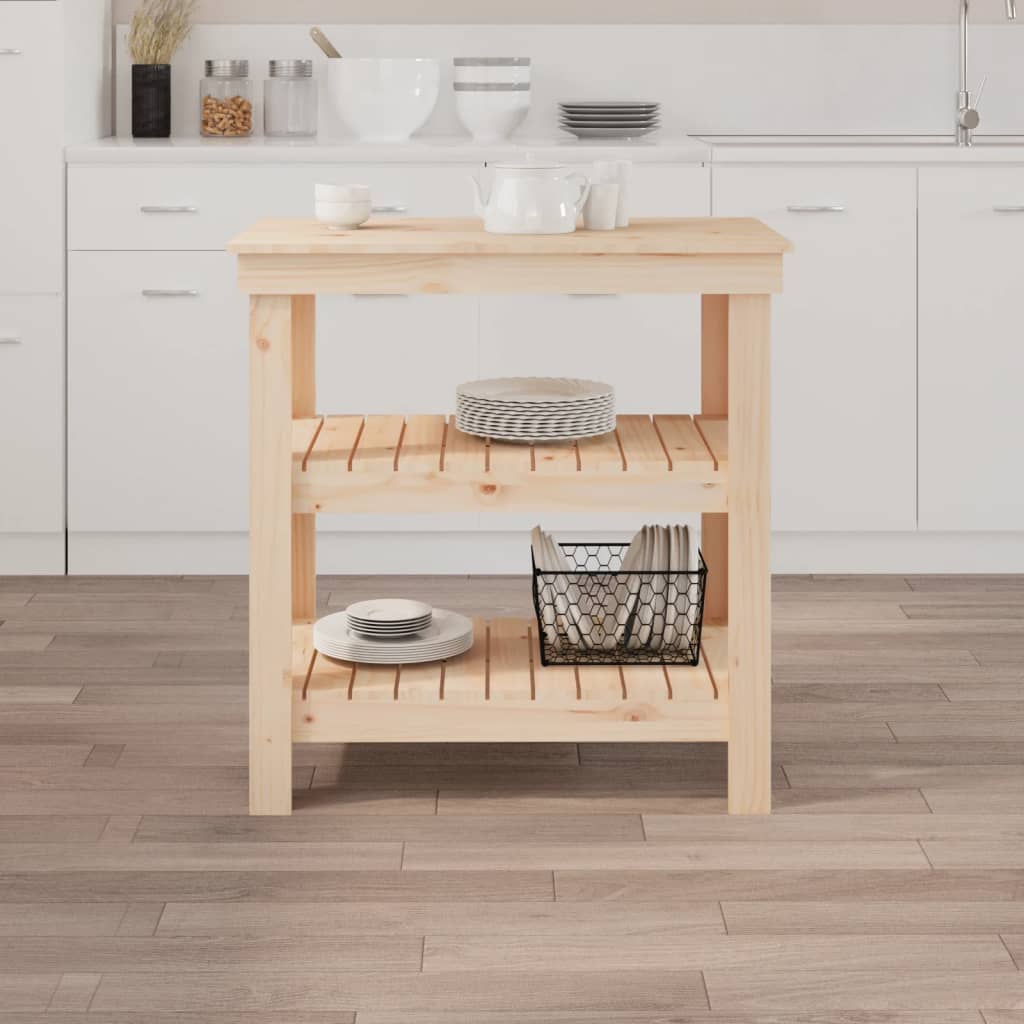 vidaXL Banc de lucru, 78,5x50x80 cm, lemn masiv pin vidaXL Banc de lucru, 78,5x50x80 cm, lemn masiv pin