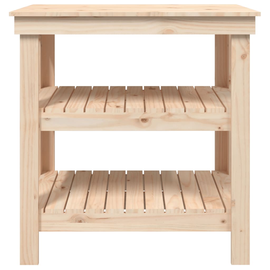 vidaXL Banc de lucru, 78,5x50x80 cm, lemn masiv pin vidaXL Banc de lucru, 78,5x50x80 cm, lemn masiv pin