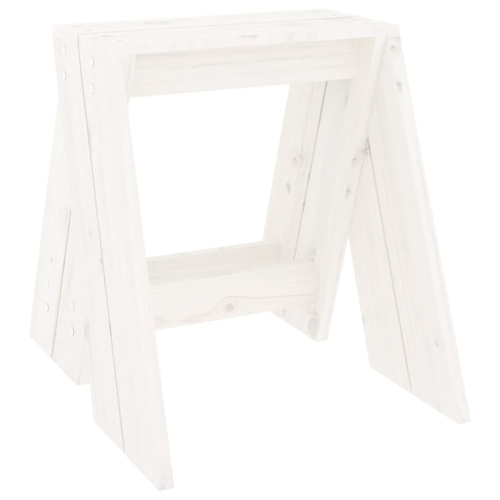 vidaXL Scaune, 2 buc., alb, 40x40x45 cm, lemn masiv de pin vidaXL Scaune, 2 buc., alb, 40x40x45 cm, lemn masiv de pin