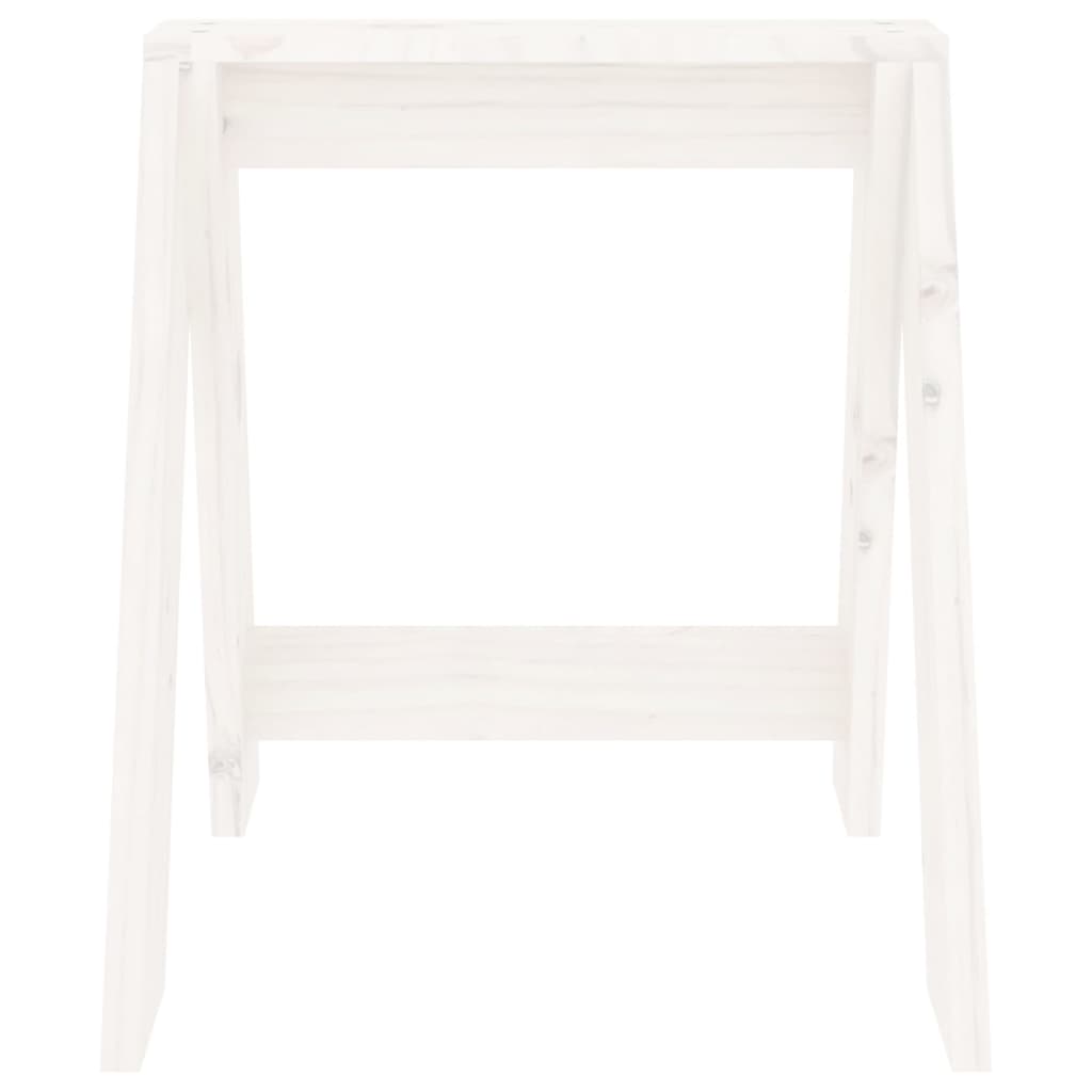 vidaXL Scaune, 2 buc., alb, 40x40x45 cm, lemn masiv de pin vidaXL Scaune, 2 buc., alb, 40x40x45 cm, lemn masiv de pin