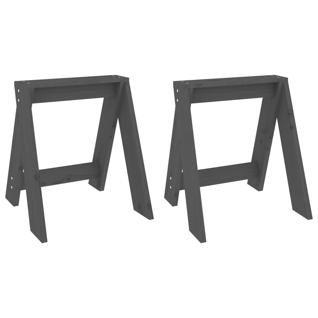 vidaXL Scaune, 2 buc., gri, 40x40x45 cm, lemn masiv de pin vidaXL Scaune, 2 buc., gri, 40x40x45 cm, lemn masiv de pin