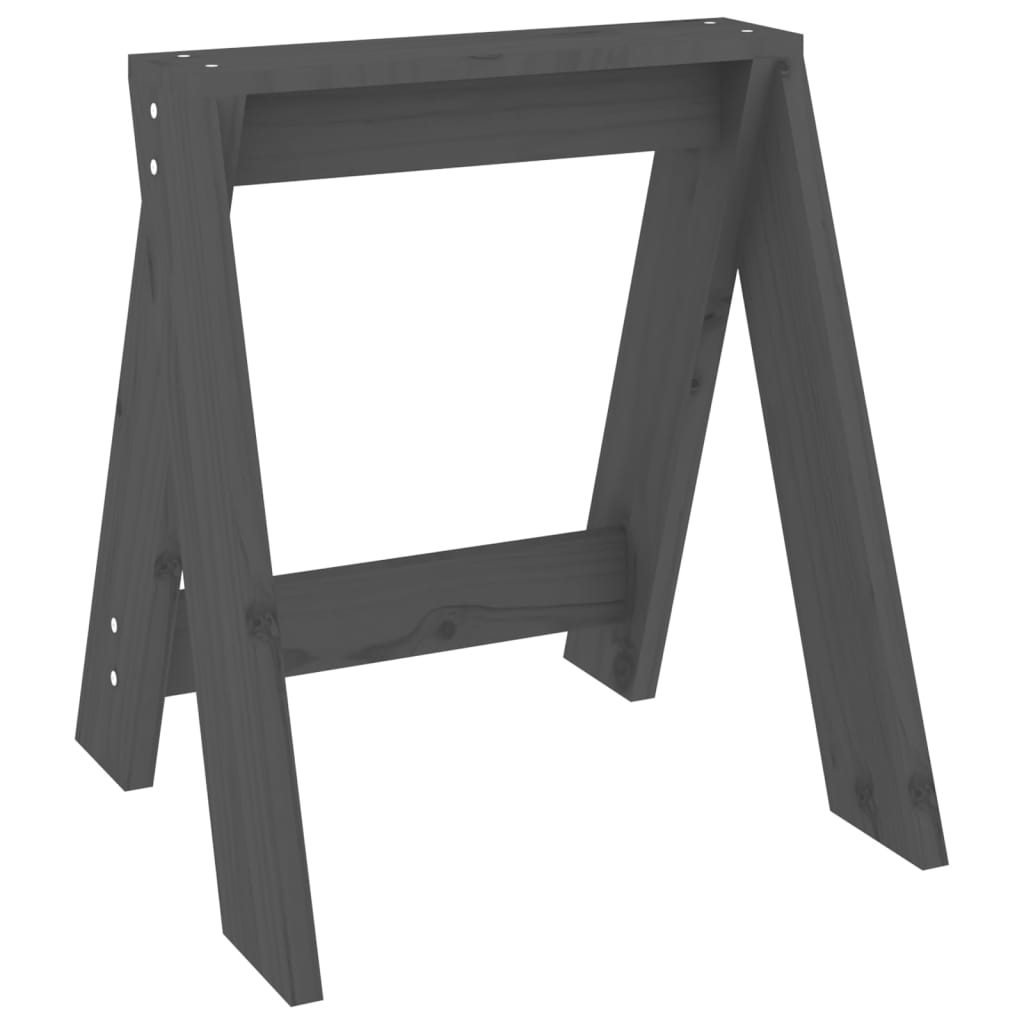 vidaXL Scaune, 2 buc., gri, 40x40x45 cm, lemn masiv de pin vidaXL Scaune, 2 buc., gri, 40x40x45 cm, lemn masiv de pin