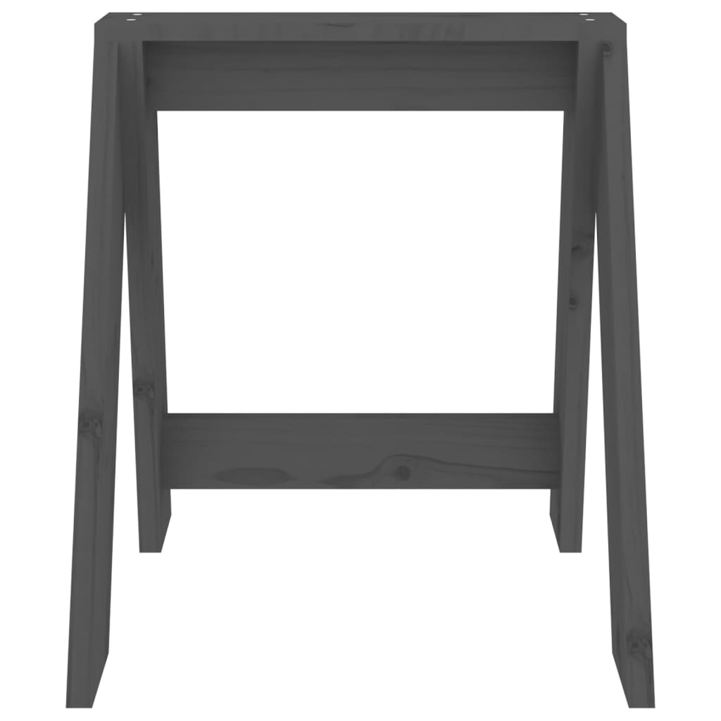 vidaXL Scaune, 2 buc., gri, 40x40x45 cm, lemn masiv de pin vidaXL Scaune, 2 buc., gri, 40x40x45 cm, lemn masiv de pin