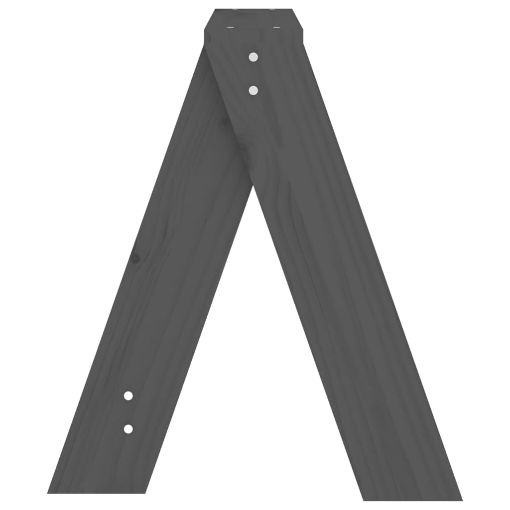 vidaXL Scaune, 2 buc., gri, 40x40x45 cm, lemn masiv de pin vidaXL Scaune, 2 buc., gri, 40x40x45 cm, lemn masiv de pin