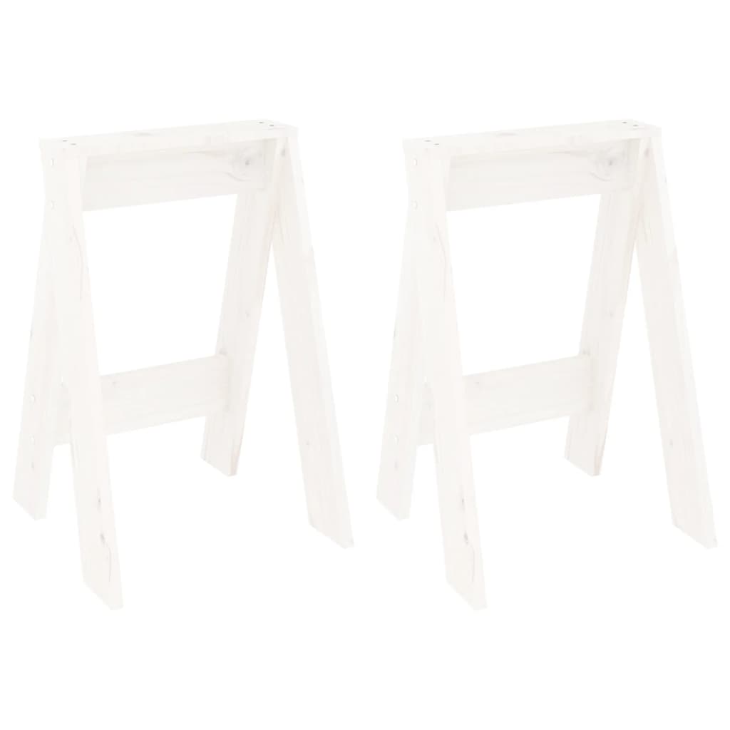 vidaXL Scaune, 2 buc., alb, 40x40x60 cm, lemn masiv de pin vidaXL Scaune, 2 buc., alb, 40x40x60 cm, lemn masiv de pin