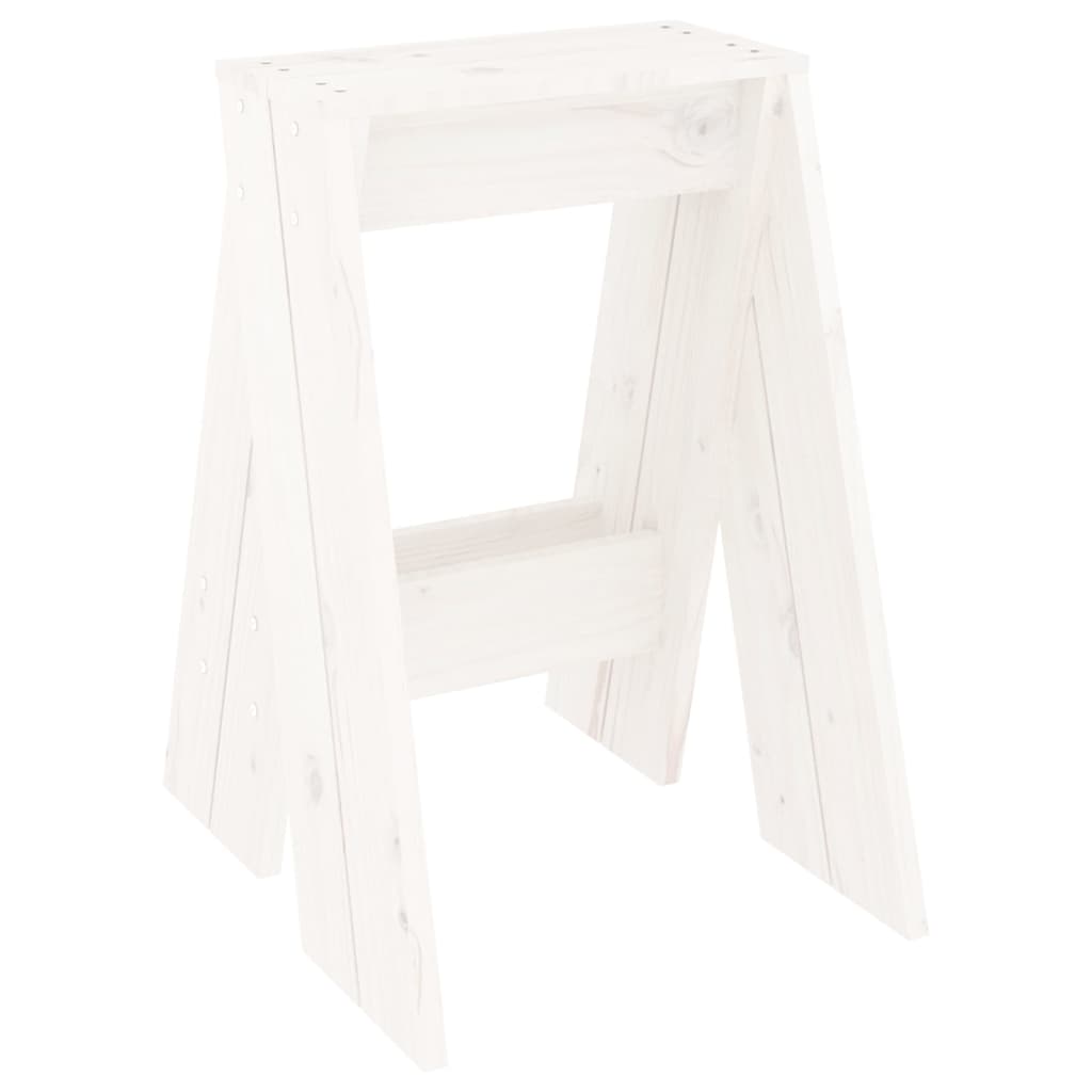 vidaXL Scaune, 2 buc., alb, 40x40x60 cm, lemn masiv de pin vidaXL Scaune, 2 buc., alb, 40x40x60 cm, lemn masiv de pin