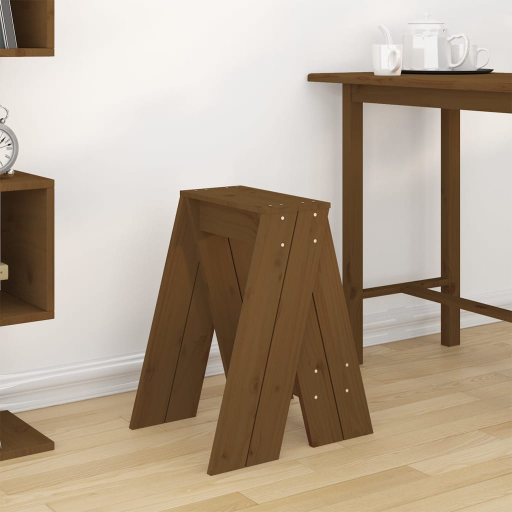 vidaXL Scaune, 2 buc., maro miere, 40x40x60 cm, lemn masiv de pin vidaXL Scaune, 2 buc., maro miere, 40x40x60 cm, lemn masiv de pin