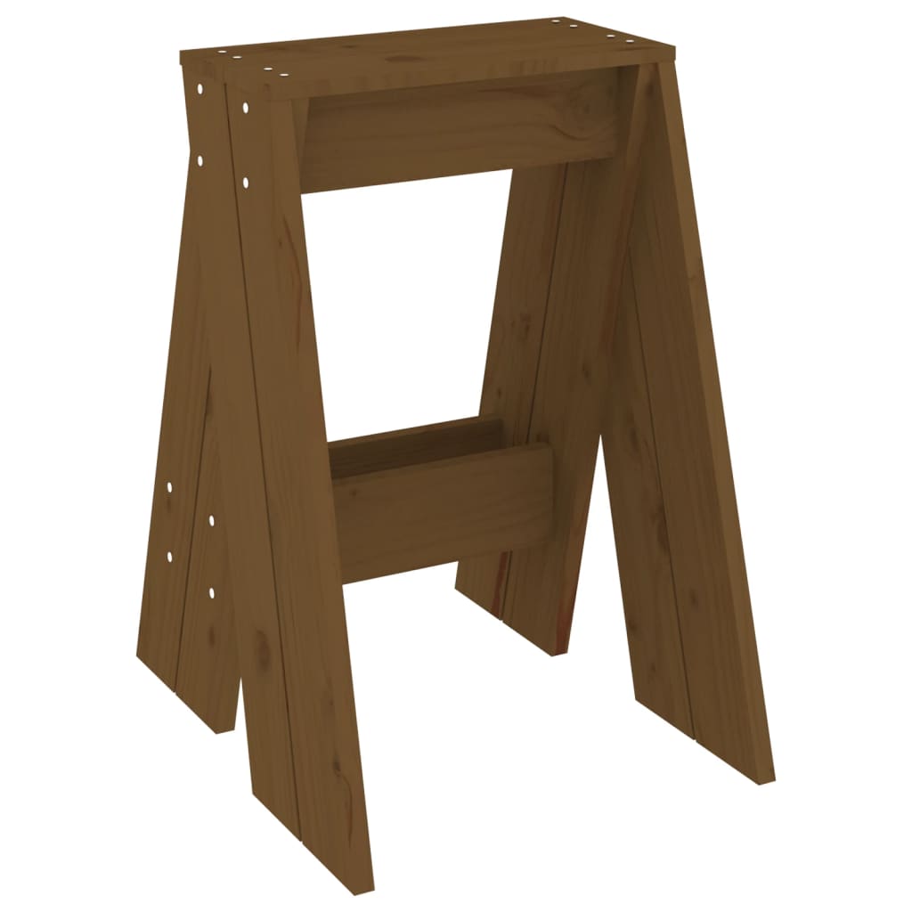 vidaXL Scaune, 2 buc., maro miere, 40x40x60 cm, lemn masiv de pin vidaXL Scaune, 2 buc., maro miere, 40x40x60 cm, lemn masiv de pin
