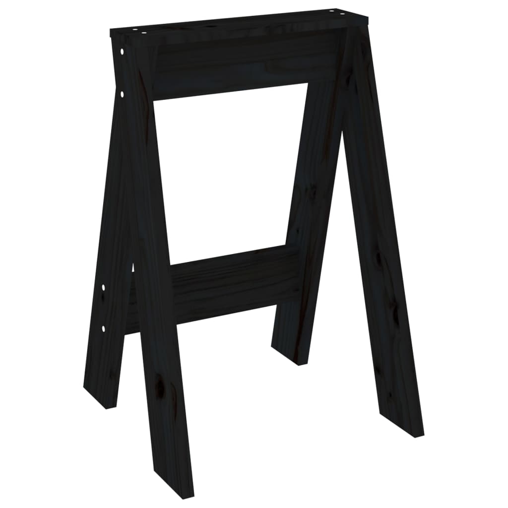 vidaXL Scaune, 2 buc., negru, 40x40x60 cm, lemn masiv de pin vidaXL Scaune, 2 buc., negru, 40x40x60 cm, lemn masiv de pin