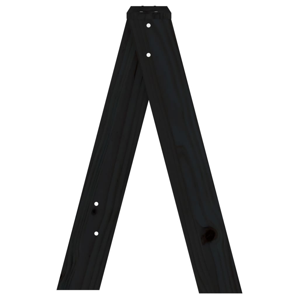 vidaXL Scaune, 2 buc., negru, 40x40x60 cm, lemn masiv de pin vidaXL Scaune, 2 buc., negru, 40x40x60 cm, lemn masiv de pin