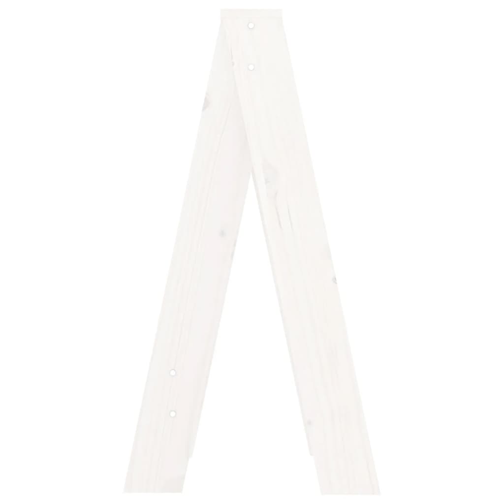 vidaXL Scaune, 2 buc., alb, 40x40x75 cm, lemn masiv de pin