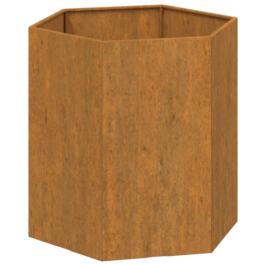 vidaXL Jardinieră, ruginiu, 40x40x45 cm, oțel corten vidaXL Jardinieră, ruginiu, 40x40x45 cm, oțel corten