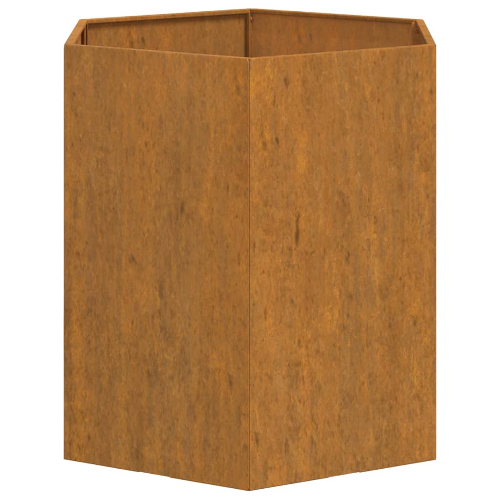 vidaXL Jardinieră, ruginiu, 40x40x45 cm, oțel corten vidaXL Jardinieră, ruginiu, 40x40x45 cm, oțel corten