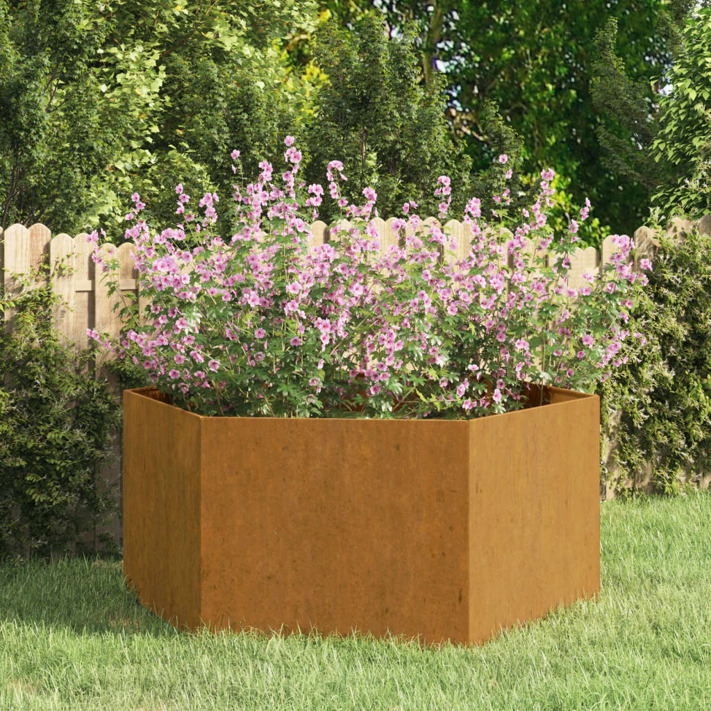 vidaXL Jardinieră, ruginiu, 90x90x45 cm, oțel corten vidaXL Jardinieră, ruginiu, 90x90x45 cm, oțel corten