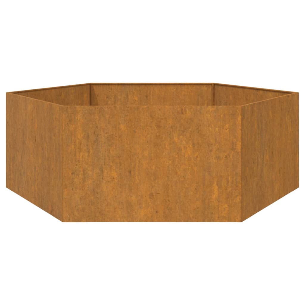 vidaXL Jardinieră, ruginiu, 138x120x45 cm, oțel corten vidaXL Jardinieră, ruginiu, 138x120x45 cm, oțel corten