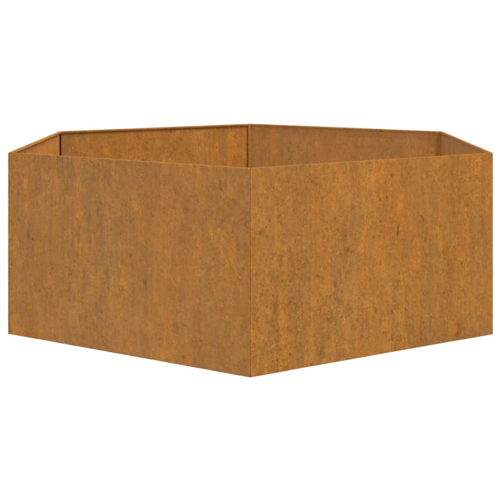 vidaXL Jardinieră, ruginiu, 138x120x45 cm, oțel corten vidaXL Jardinieră, ruginiu, 138x120x45 cm, oțel corten