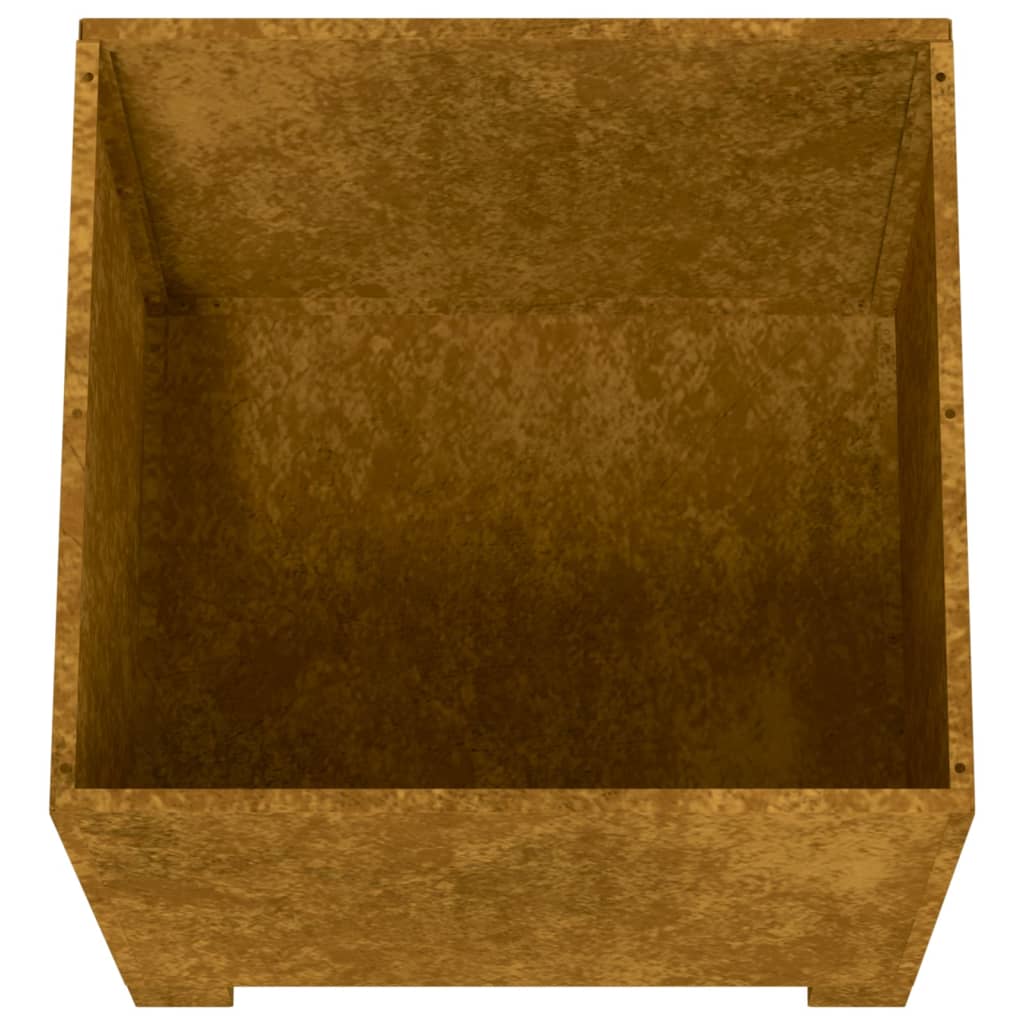 vidaXL Jardinieră cu picioare, ruginiu, 49x47x50 cm, oțel corten vidaXL Jardinieră cu picioare, ruginiu, 49x47x50 cm, oțel corten