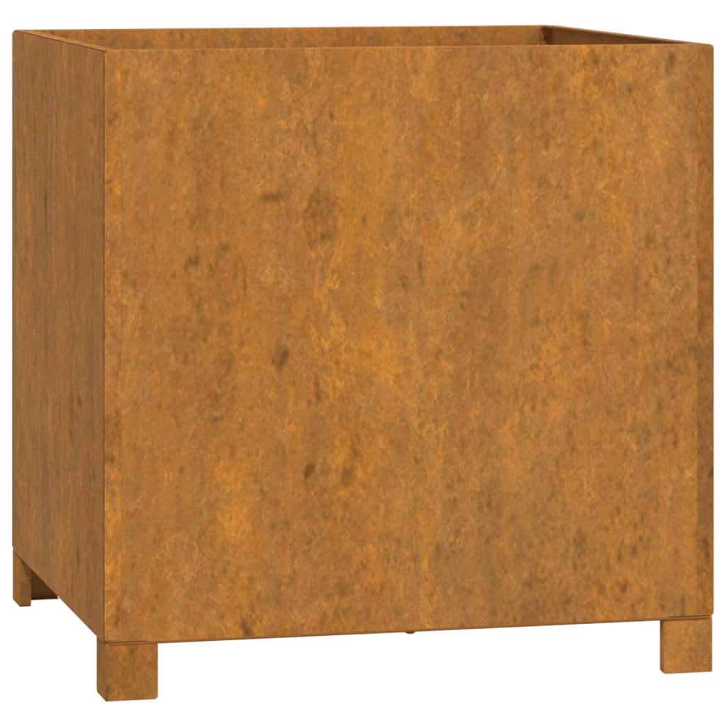 vidaXL Jardiniere cu picioare 2 buc. ruginiu 49x47x50 cm oțel corten vidaXL Jardiniere cu picioare 2 buc. ruginiu 49x47x50 cm oțel corten