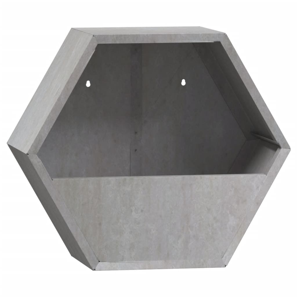 vidaXL Jardiniere de perete, 2 buc., ruginiu, 30x10x25 cm, oțel corten