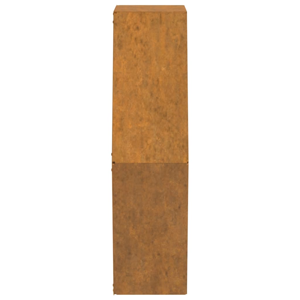 vidaXL Jardiniere de perete, 2 buc., ruginiu, 46x10x40 cm, oțel corten vidaXL Jardiniere de perete, 2 buc., ruginiu, 46x10x40 cm, oțel corten