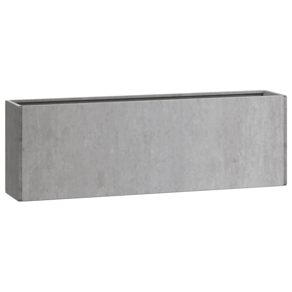 vidaXL Jardiniere de perete, 2 buc., ruginiu, 53x10x17 cm, oțel corten
