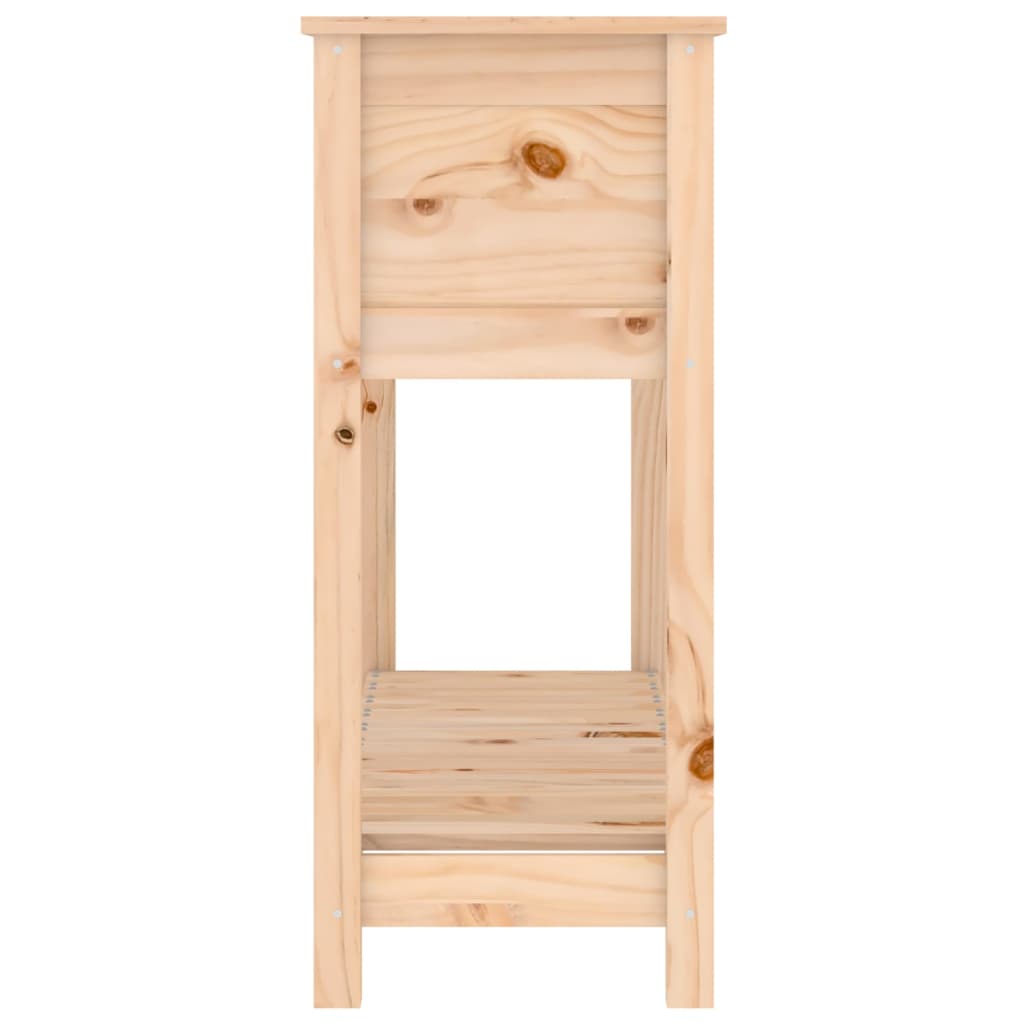 vidaXL Jardinieră cu raft, 111,5x34,5x81 cm, lemn masiv de pin vidaXL Jardinieră cu raft, 111,5x34,5x81 cm, lemn masiv de pin
