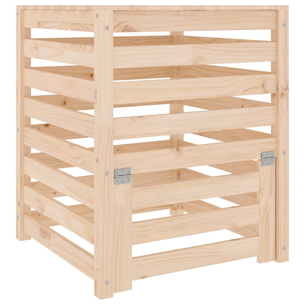 vidaXL Compostor, 63,5x63,5x77,5 cm, lemn masiv de pin vidaXL Compostor, 63,5x63,5x77,5 cm, lemn masiv de pin