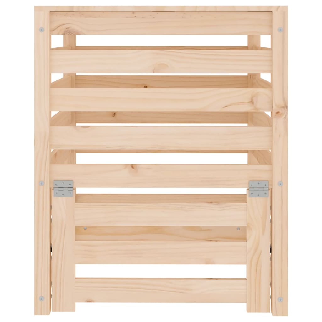 vidaXL Compostor, 63,5x63,5x77,5 cm, lemn masiv de pin vidaXL Compostor, 63,5x63,5x77,5 cm, lemn masiv de pin