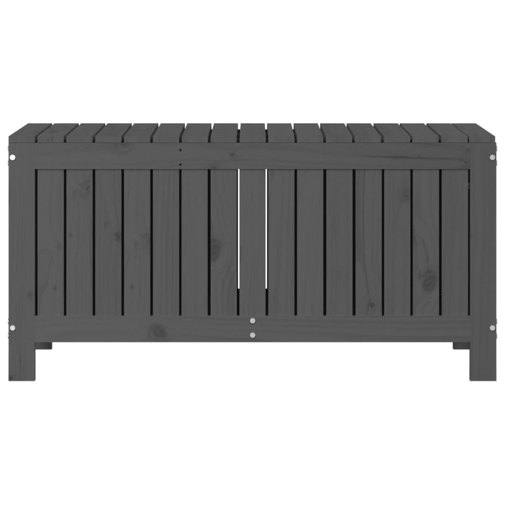 vidaXL Cutie de depozitare grădină, gri, 108x42,5x54 cm lemn masiv pin vidaXL Cutie de depozitare grădină, gri, 108x42,5x54 cm lemn masiv pin