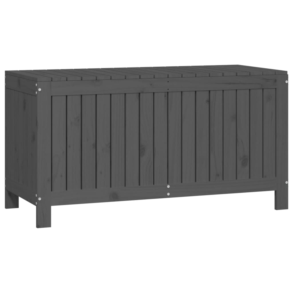 vidaXL Cutie de depozitare grădină, gri, 115x49x60 cm, lemn masiv pin vidaXL Cutie de depozitare grădină, gri, 115x49x60 cm, lemn masiv pin