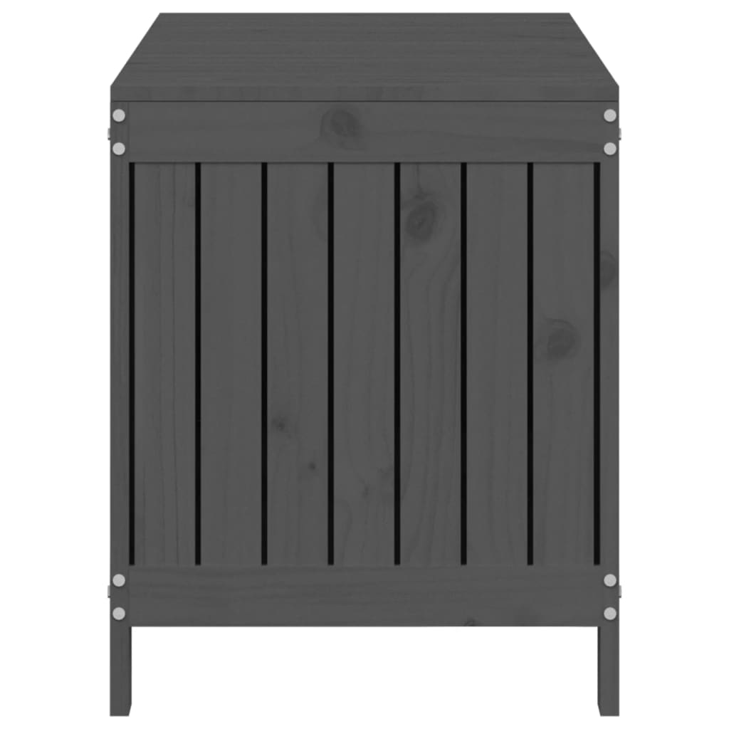 vidaXL Cutie de depozitare grădină, gri, 115x49x60 cm, lemn masiv pin vidaXL Cutie de depozitare grădină, gri, 115x49x60 cm, lemn masiv pin