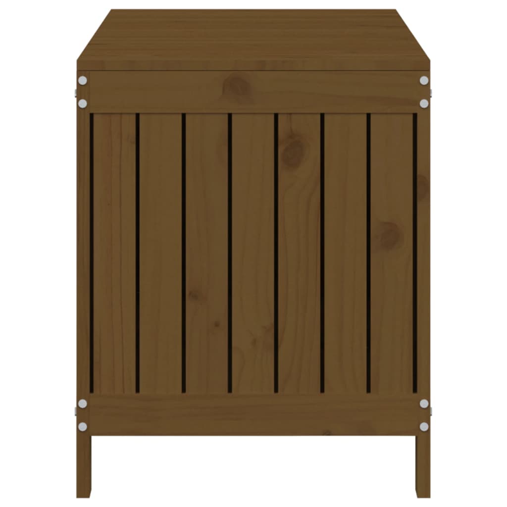 vidaXL Cutie depozitare grădină, maro miere, 115x49x60 cm, lemn pin vidaXL Cutie depozitare grădină, maro miere, 115x49x60 cm, lemn pin